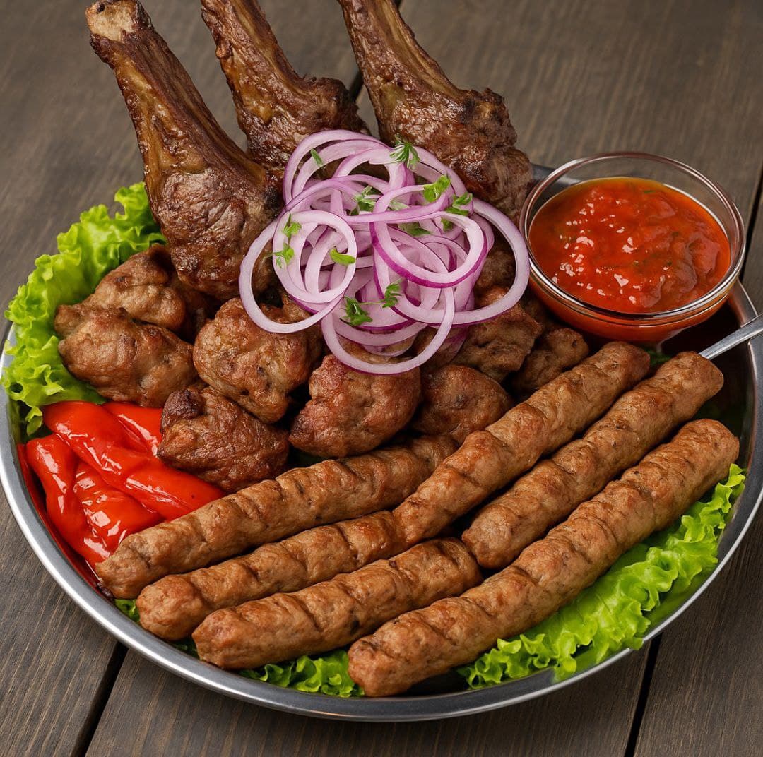 М'ясні страви запечені на мангалі