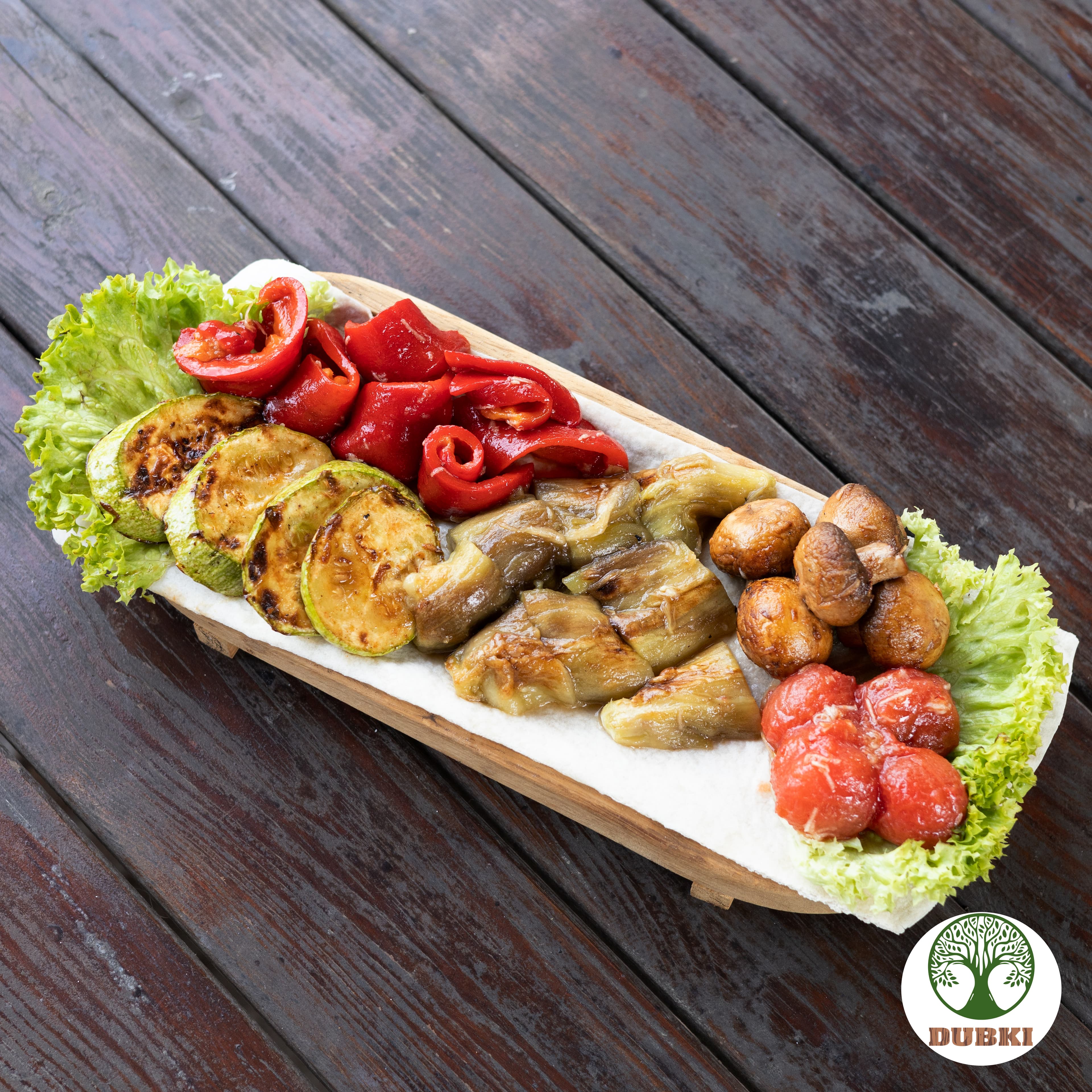 Овочі запечені на мангалі